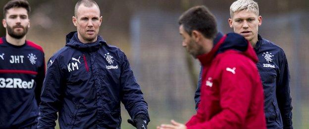 Pedro Caixinha and Kenny Miller