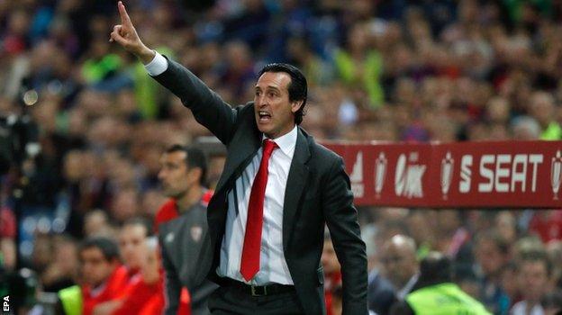 Unai Emery of Sevilla