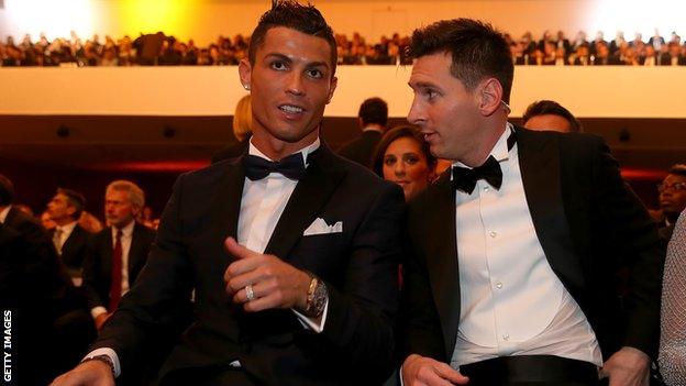 Cristiano Ronaldo and Lionel Messi