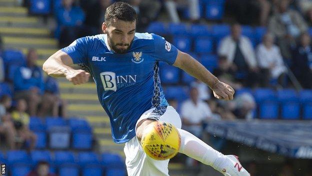 St Johnstone striker Tony Watt