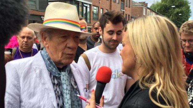 Ian McKellen and Stephanie Hirst