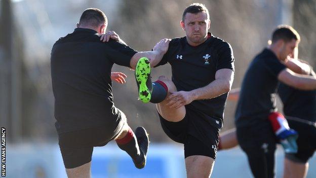 Hadleigh Parkes Wales training