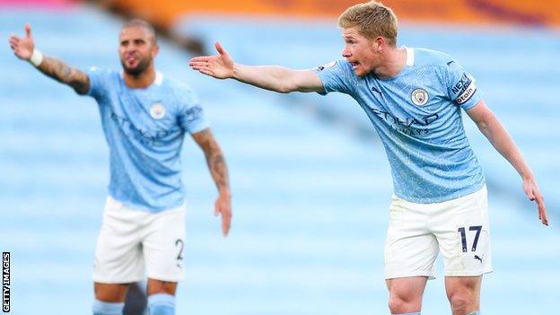 Kevin de Bruyne and Kyle Walker