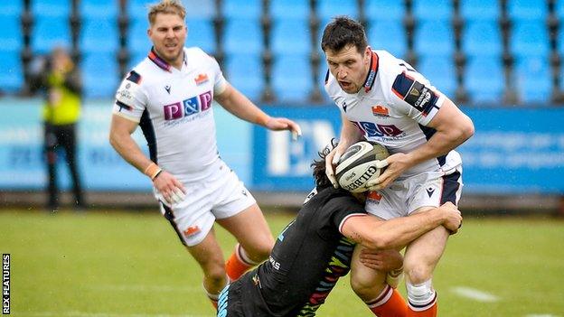 Mark Bennet scored Edinburgh's first try in Parma