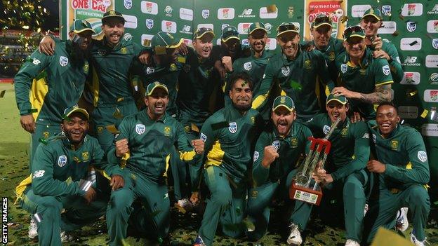 South Africa celebrate historic win