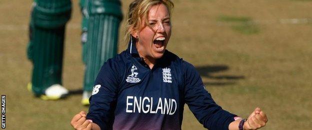 England spinner Danielle Hazell