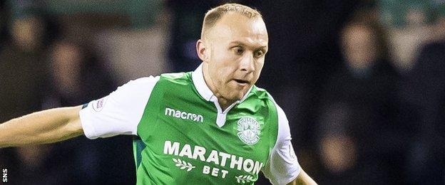 Hibernian midfielder Dylan McGeouch