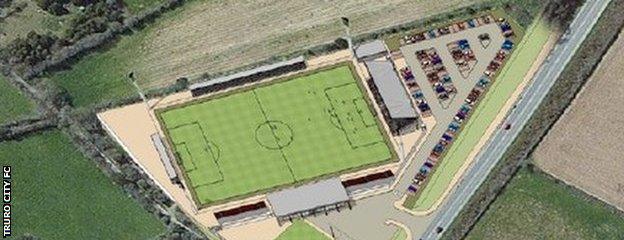 Truro City's planned new stadium