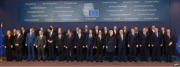 EU leaders pose for group photo