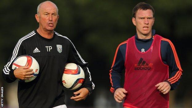 Tony Pulis and Craig Gardner