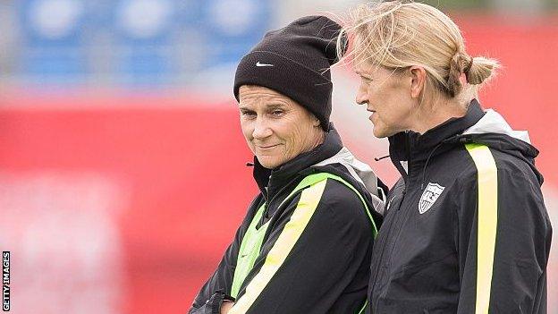 Dawn Scott with Jill Ellis