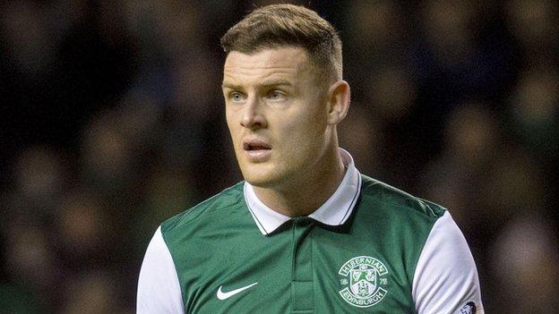 Hibernian striker Anthony Stokes