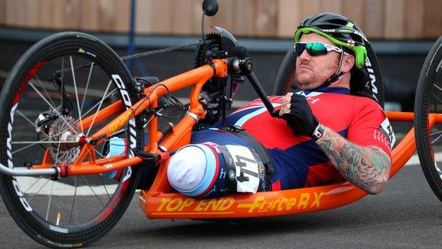 Clive Smith took part in the Invictus games