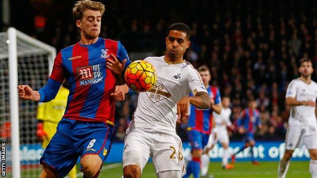 Chelsea striker Patrick Bamford, playing on loan for Crystal Palace