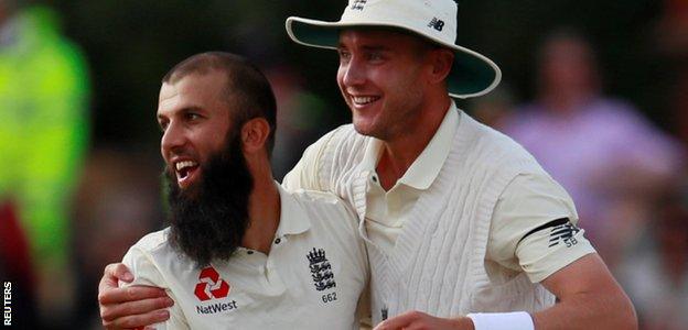 Moeen Ali, left, took 25 wickets in the series, with James Anderson the next highest wicket-taker on either side with 20, while Morne Morkel took 19 for South Africa