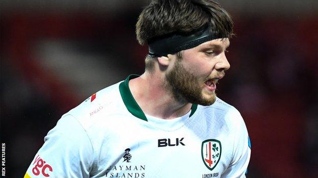 Ben Donnell in action for London Irish