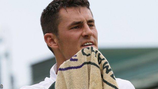 Australian tennis player Bernard Tomic