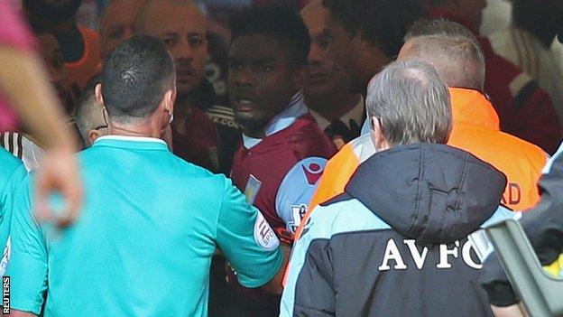 Villa v Swansea tunnel bust-up