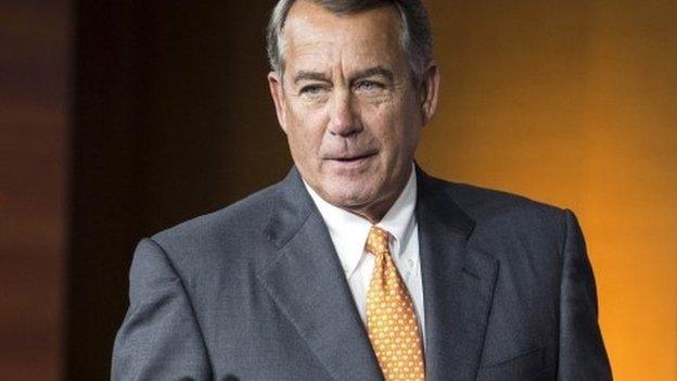 Speaker of the House John Boehner (R-OH) arrives to speak to a news conference on Capitol Hill in Washington in this September 10, 2015, file photo