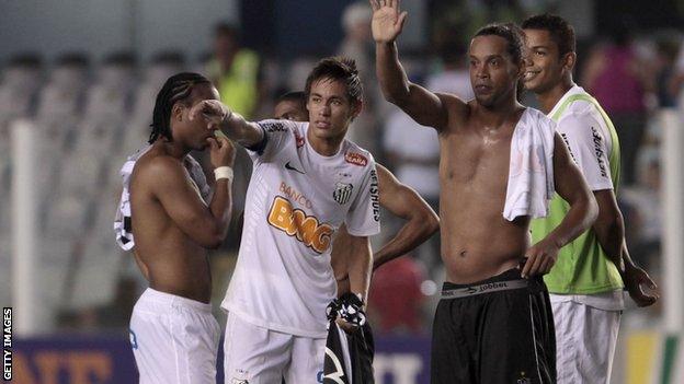 Ronaldinho and Neymar