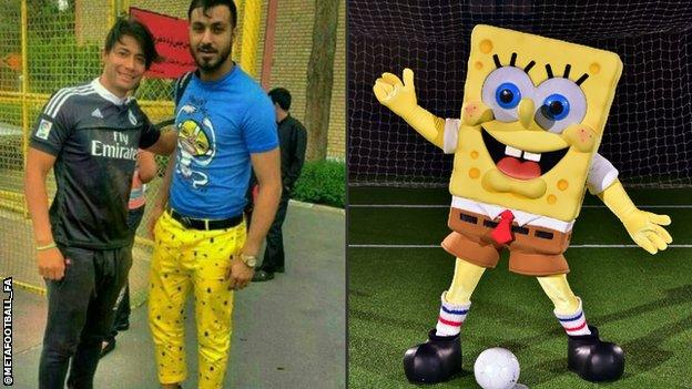 Sosha Makani and SpongeBob SquarePants