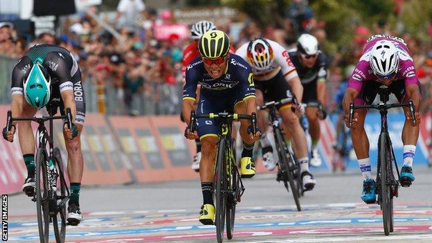 Caleb Ewan wins stage seven