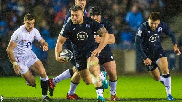 Scotland's Rory Sutherland against England