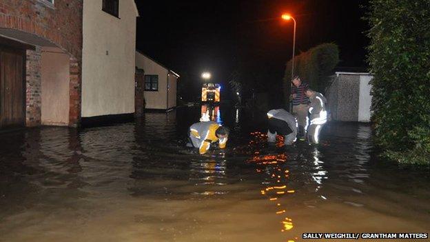 Flooding in Long Bennington