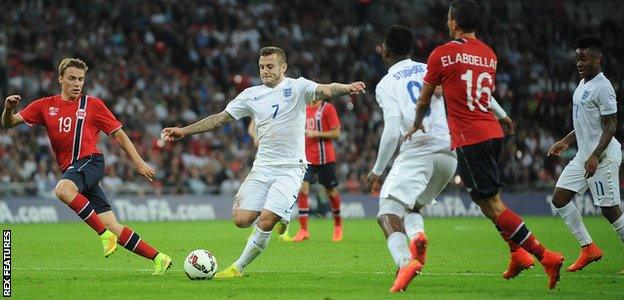 Jack Wilshere has played in 23 of England's 53 games since the start of the 2011-12 season - 43.3%