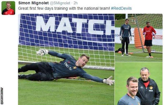 Simon Mignolet tweet