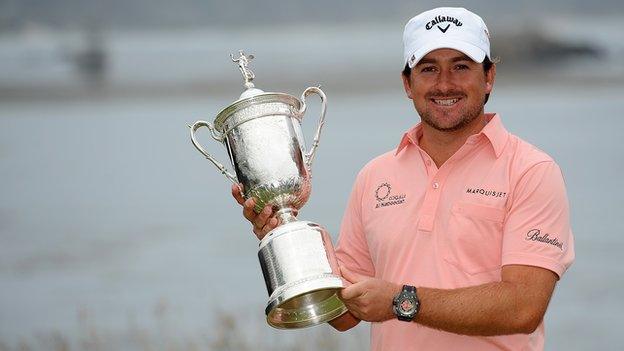 Graeme McDowell wins the US Open in 2010