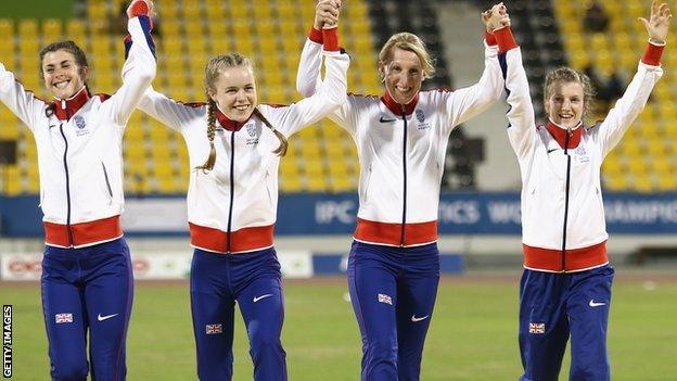 Olivia Breen, Maria Lyle, Georgie Hermitage and Sophie Hahn