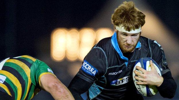 Glasgow Warriors forward Rob Harley