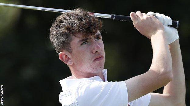 Tom McKibbin is a member of the same Holywood club where Rory McIlroy learned his golf