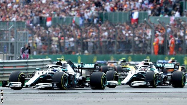 Valtteri Bottas and Lewis Hamilton