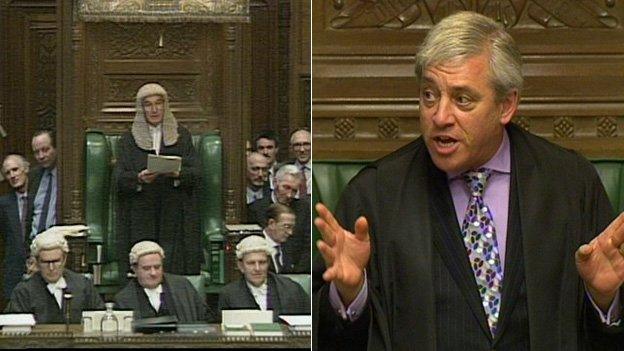 Speakers Bernard Weatherill and John Bercow