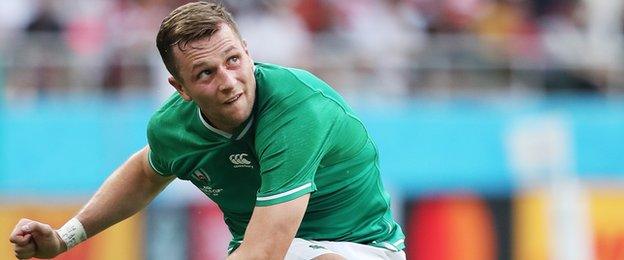 Jack Carty experienced an up-and-down day on his second international start