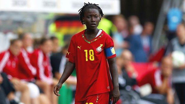 Ghana women's footballer Elizabeth Addo