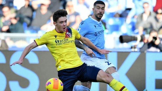 Aaron Hickey v Lazio