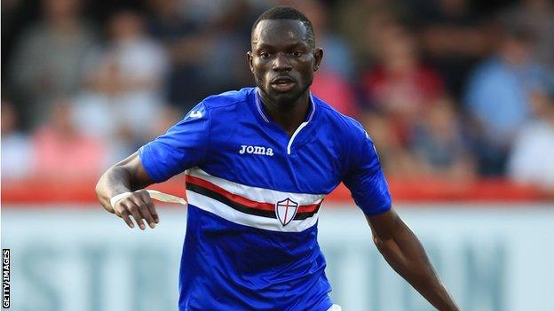 Sampdoria and The Gambia's Omar Colley