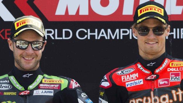 Jonathan Rea had to settle for second again behind Chaz Davies