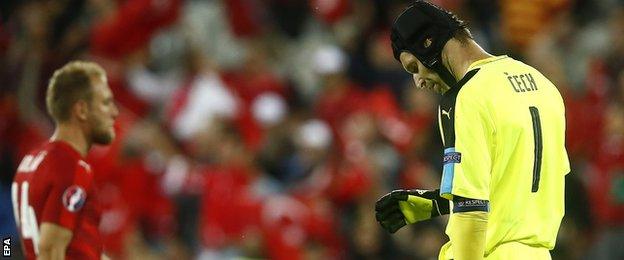 Petr Cech has conceded more goals than anyone in European Championship history - 21