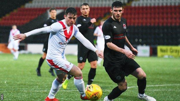 Airdrieonians and Clyde players