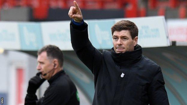 Rangers manager Steven Gerrard