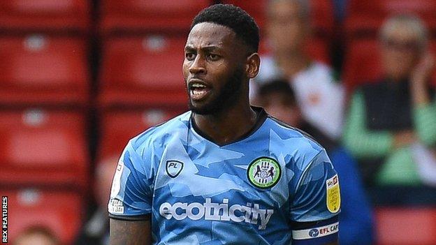 Jamille Matt in action for Forest Green Rovers