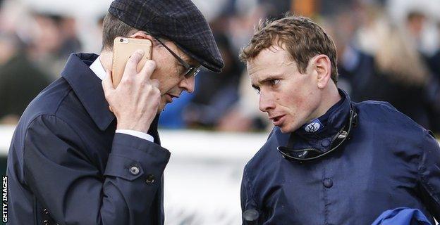 Trainer Aidan O'Brien and jockey Ryan Moore