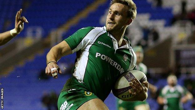 London Irish's Andrew Fenby