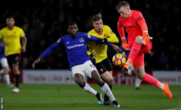 Everton and England goalkeeper Jordan Pickford