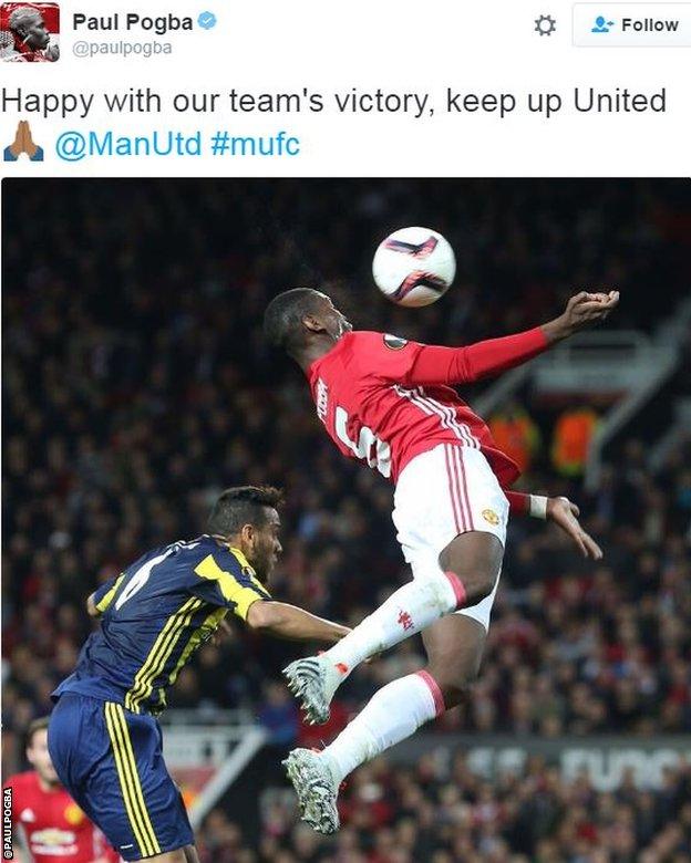 Pogba tweet