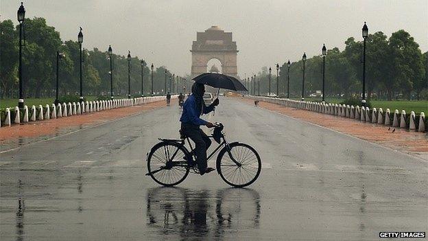 Monsoon in New Delhi